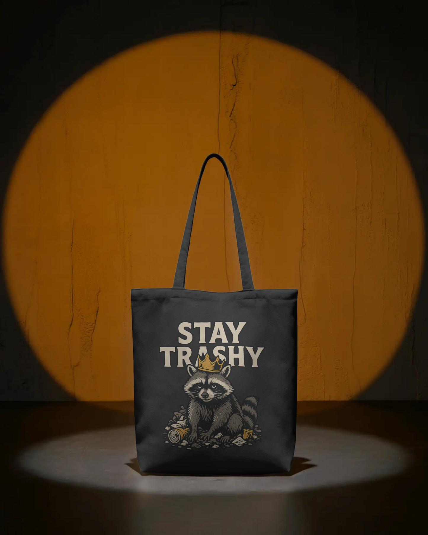 Raccoon King on a Throne of Trash Double Sided Tote Bag