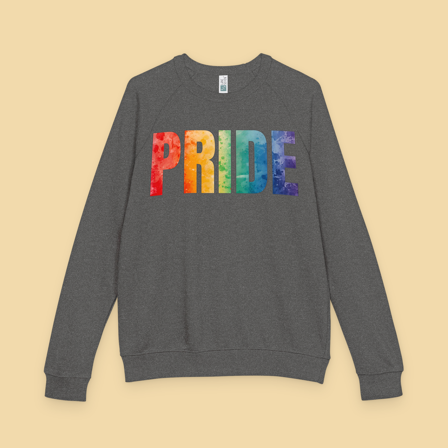 PRIDE Rainbow LGBTQ+ Block Letter Sweatshirt
