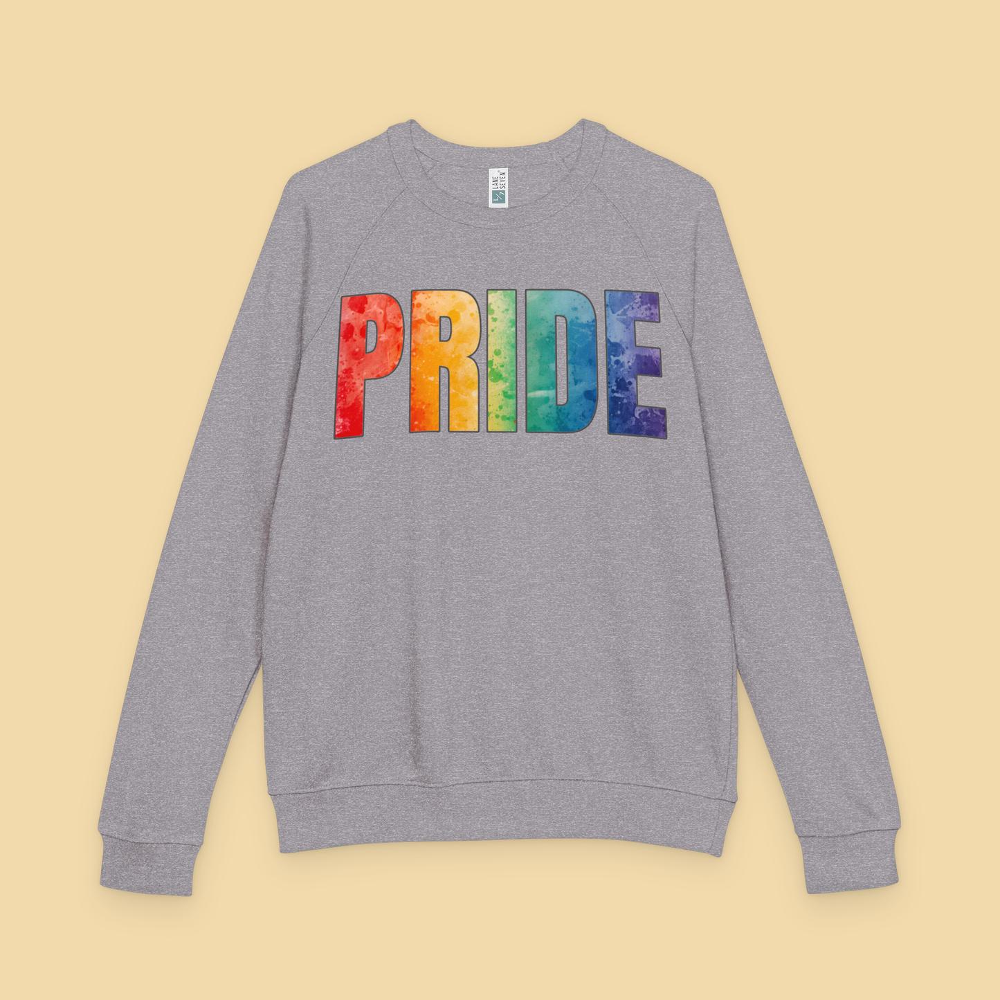 PRIDE Rainbow LGBTQ+ Block Letter Sweatshirt