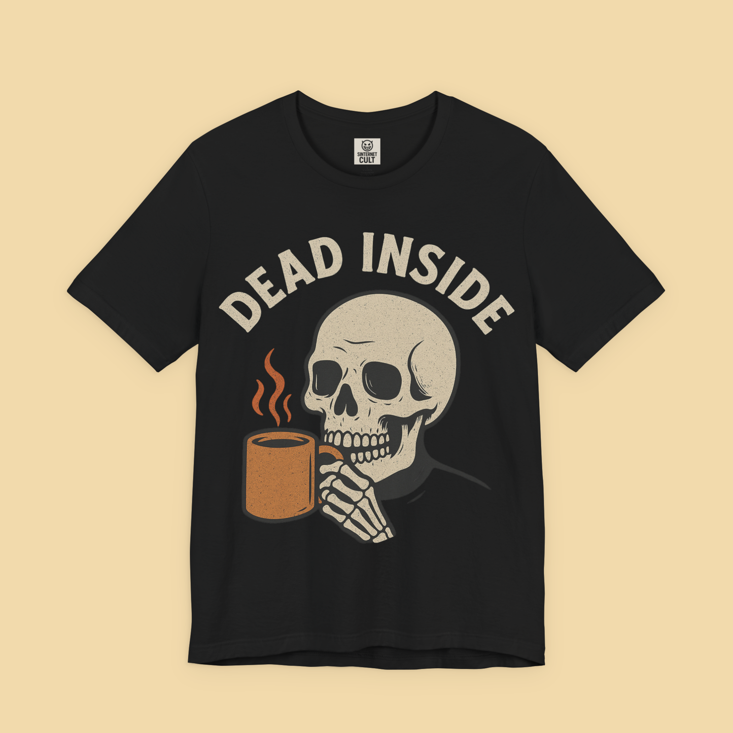 Dead Inside Skeleton Coffee Shirt