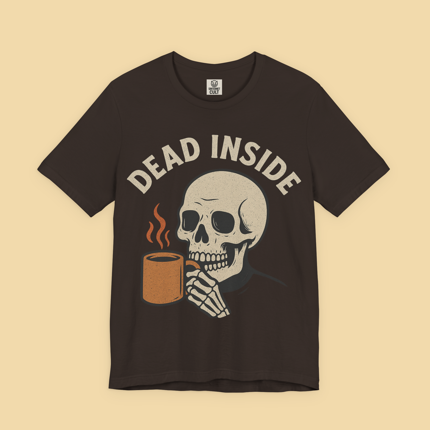 Dead Inside Skeleton Coffee Shirt