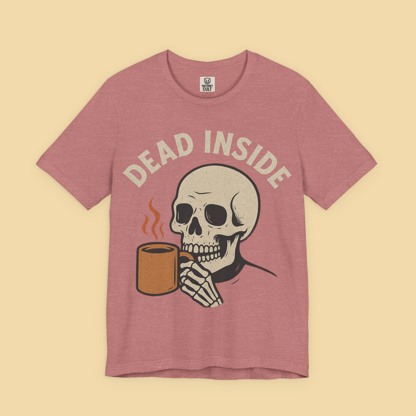 Dead Inside Skeleton Coffee Shirt