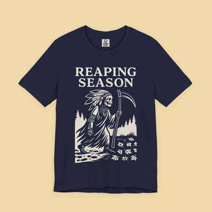 Reaping Season Native American Reaper Skeleton Fall Shirt