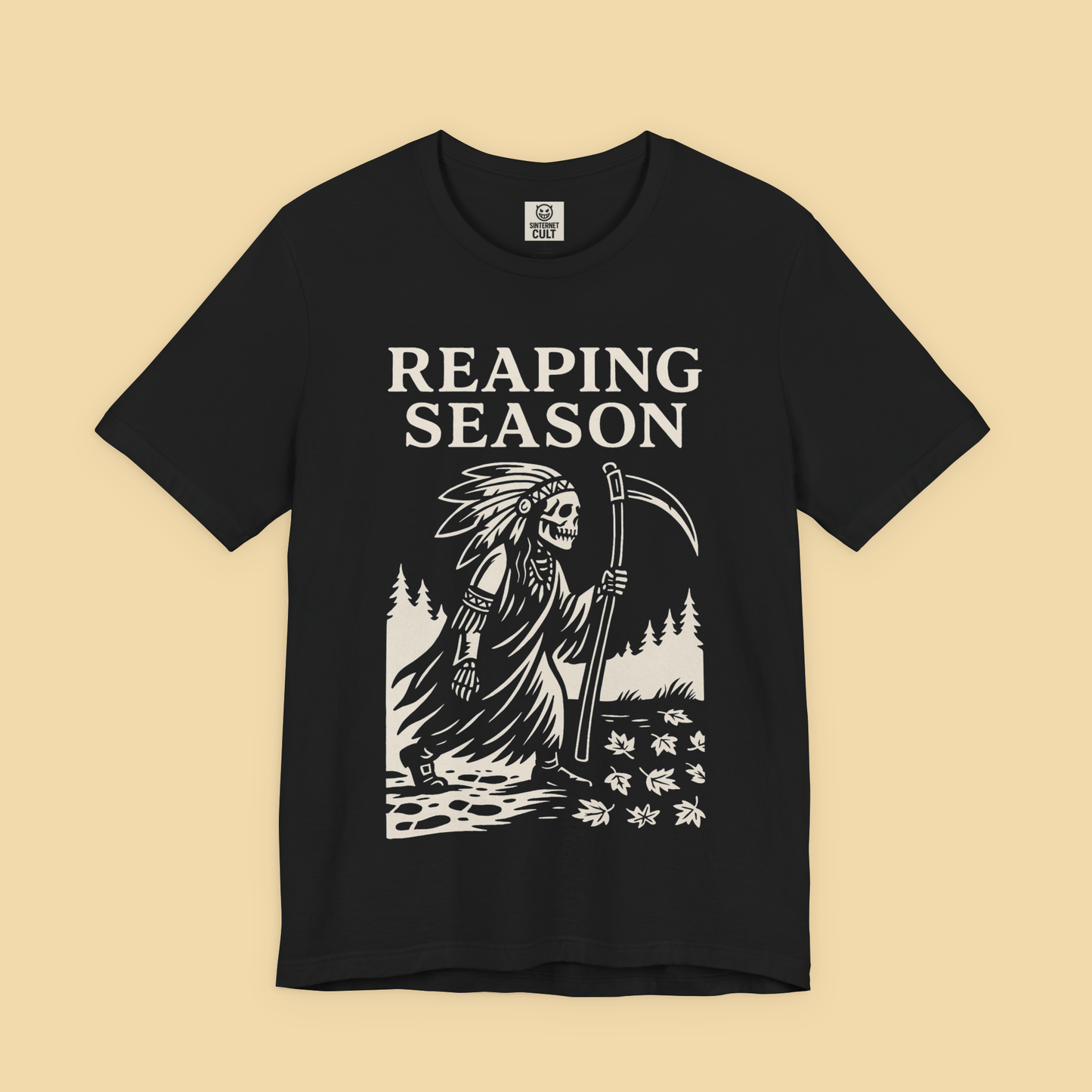Reaping Season Native American Reaper Skeleton Fall Shirt