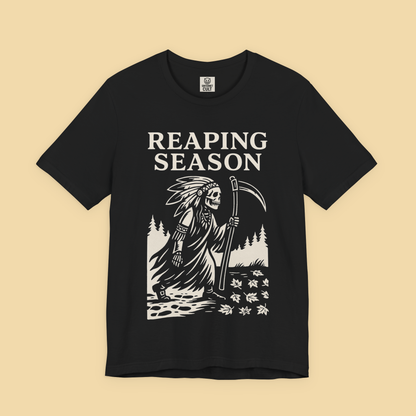 Reaping Season Native American Reaper Skeleton Fall Shirt