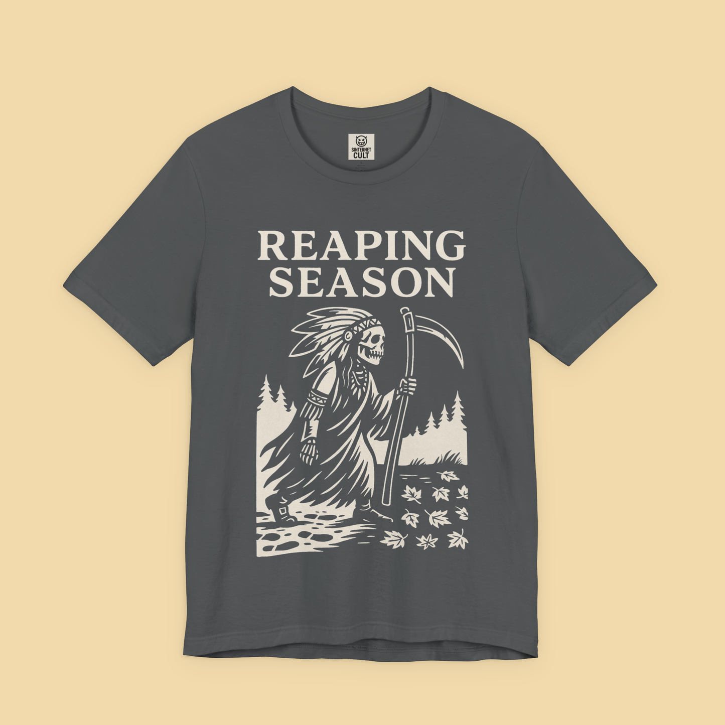 Reaping Season Native American Reaper Skeleton Fall Shirt