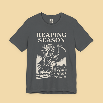 Reaping Season Native American Reaper Skeleton Fall Shirt
