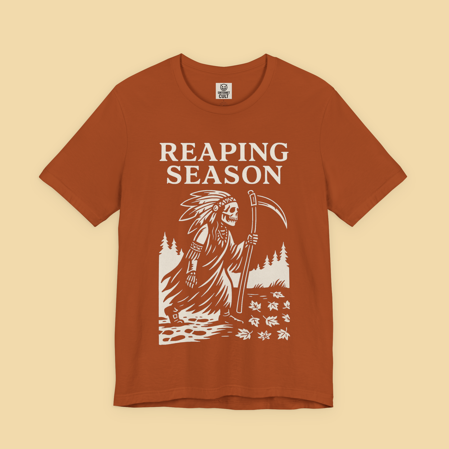 Reaping Season Native American Reaper Skeleton Fall Shirt