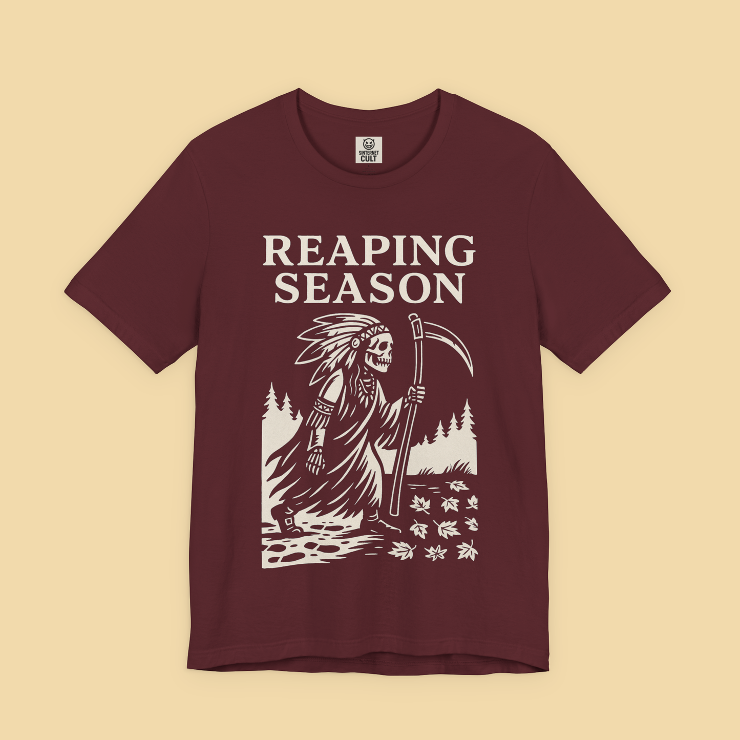 Reaping Season Native American Reaper Skeleton Fall Shirt
