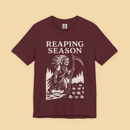Reaping Season Native American Reaper Skeleton Fall Shirt