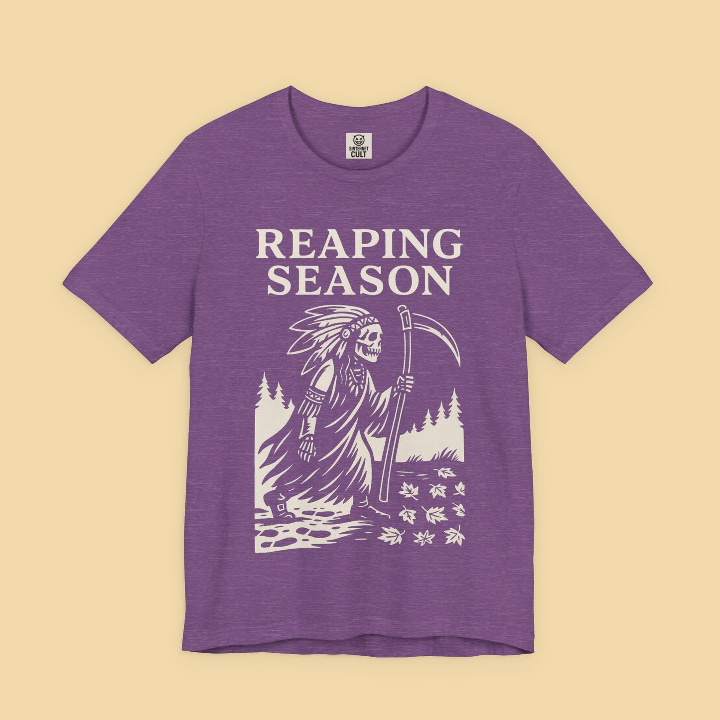Reaping Season Native American Reaper Skeleton Fall Shirt