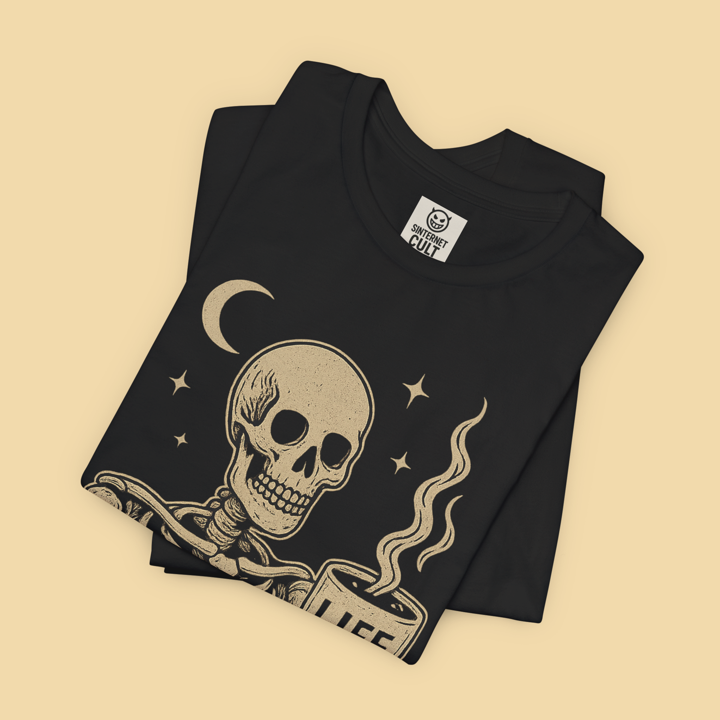 Coffee is Life Skeleton Shirt