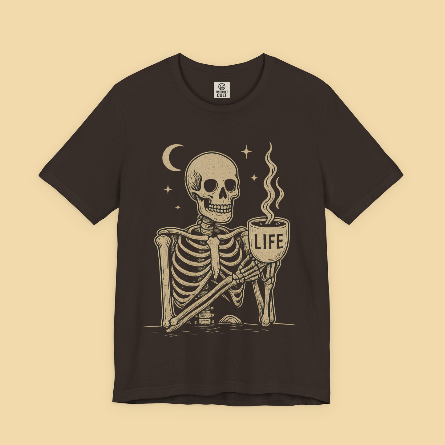 Coffee is Life Skeleton Shirt