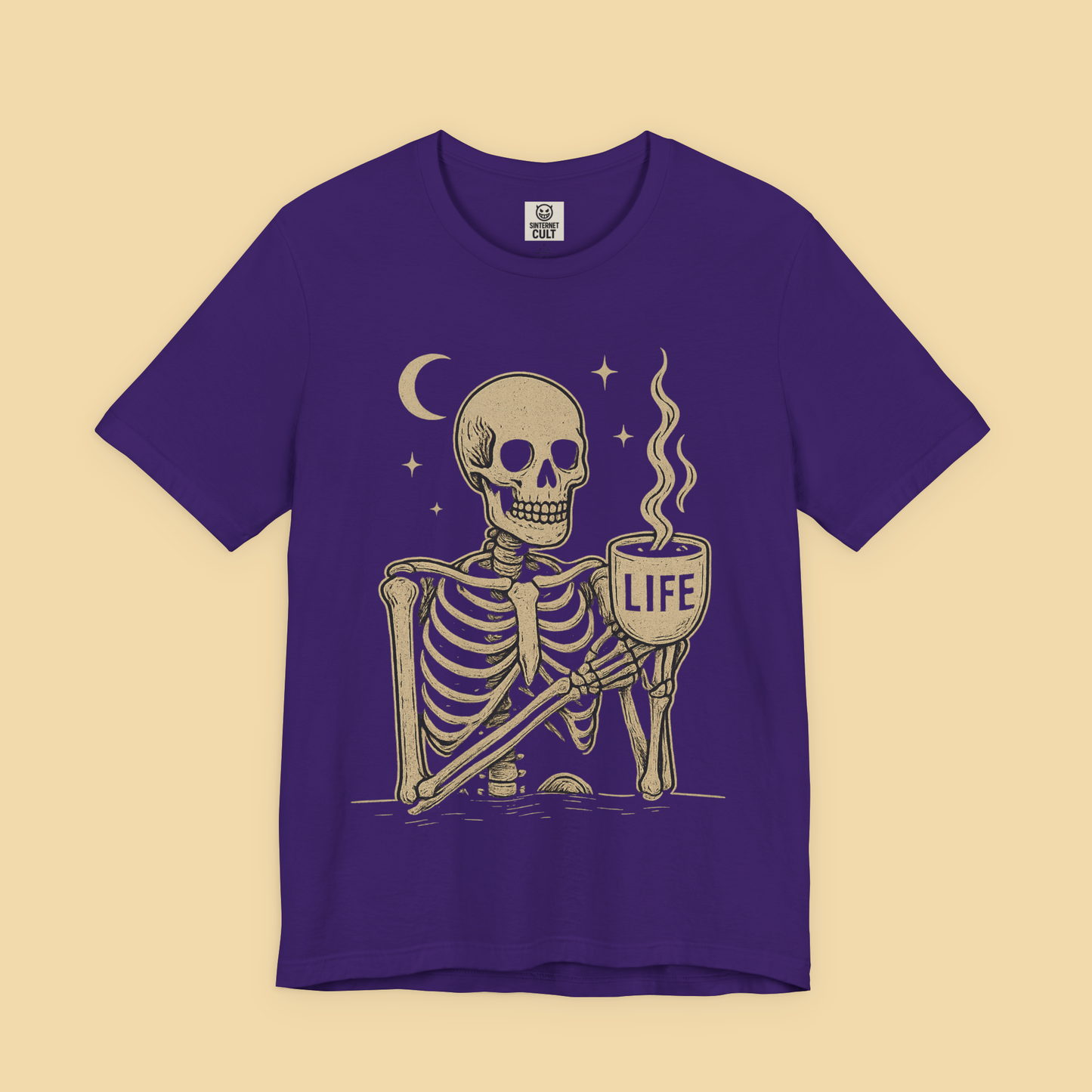 Coffee is Life Skeleton Shirt