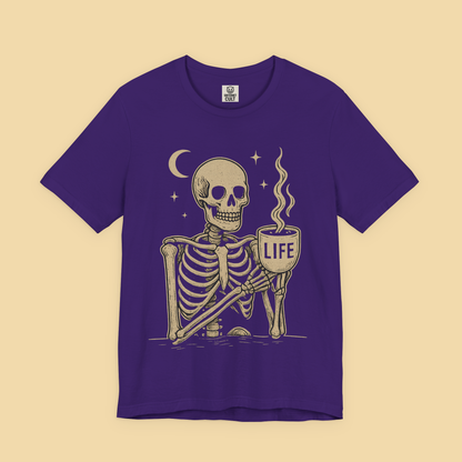 Coffee is Life Skeleton Shirt