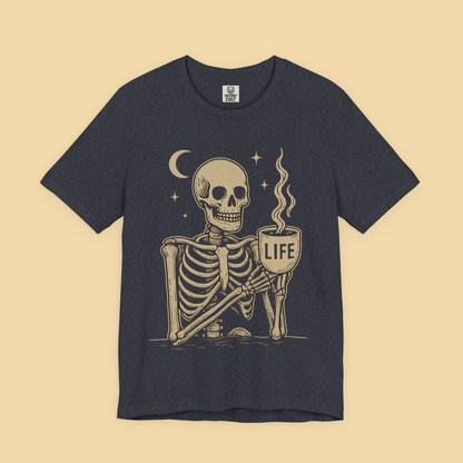Coffee is Life Skeleton Shirt