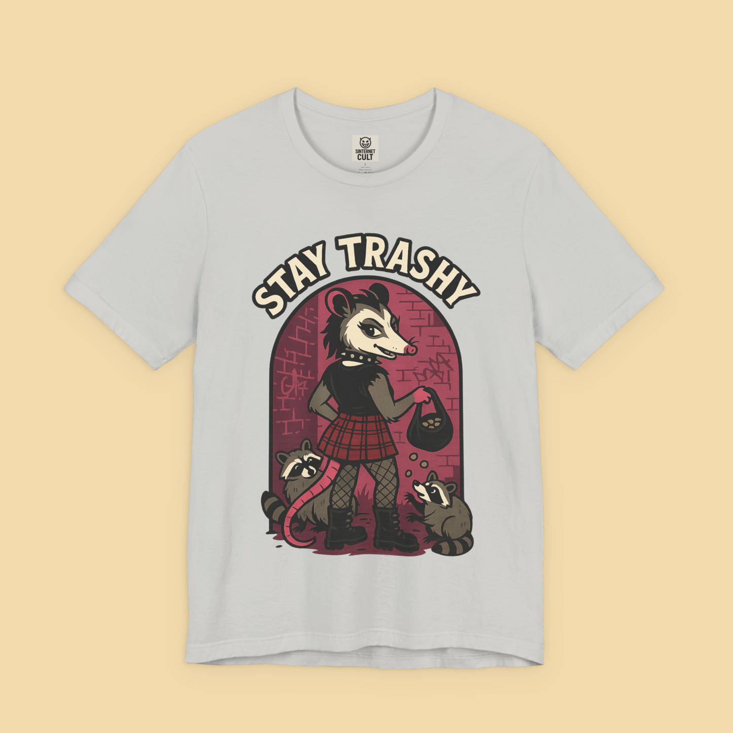 Goth Possum Feeding Raccoons Shirt