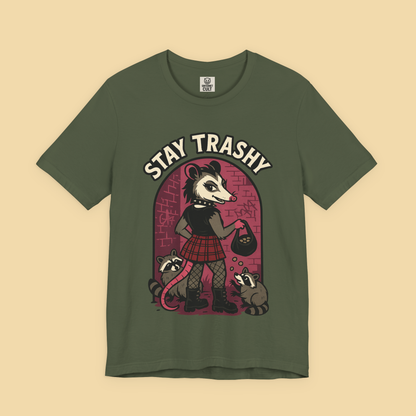 Goth Possum Feeding Raccoons Shirt