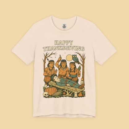 Dark Happy Thanksgiving Sacrificial Pilgrim Shirt