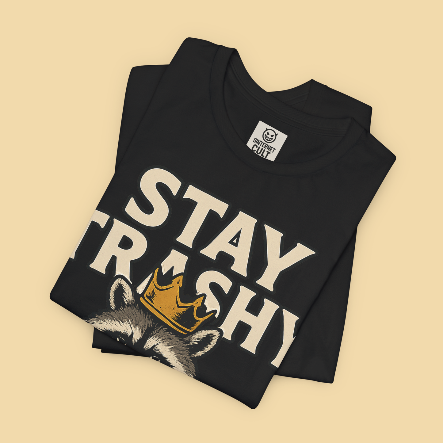 Raccoon King on a Throne of Trash Shirt