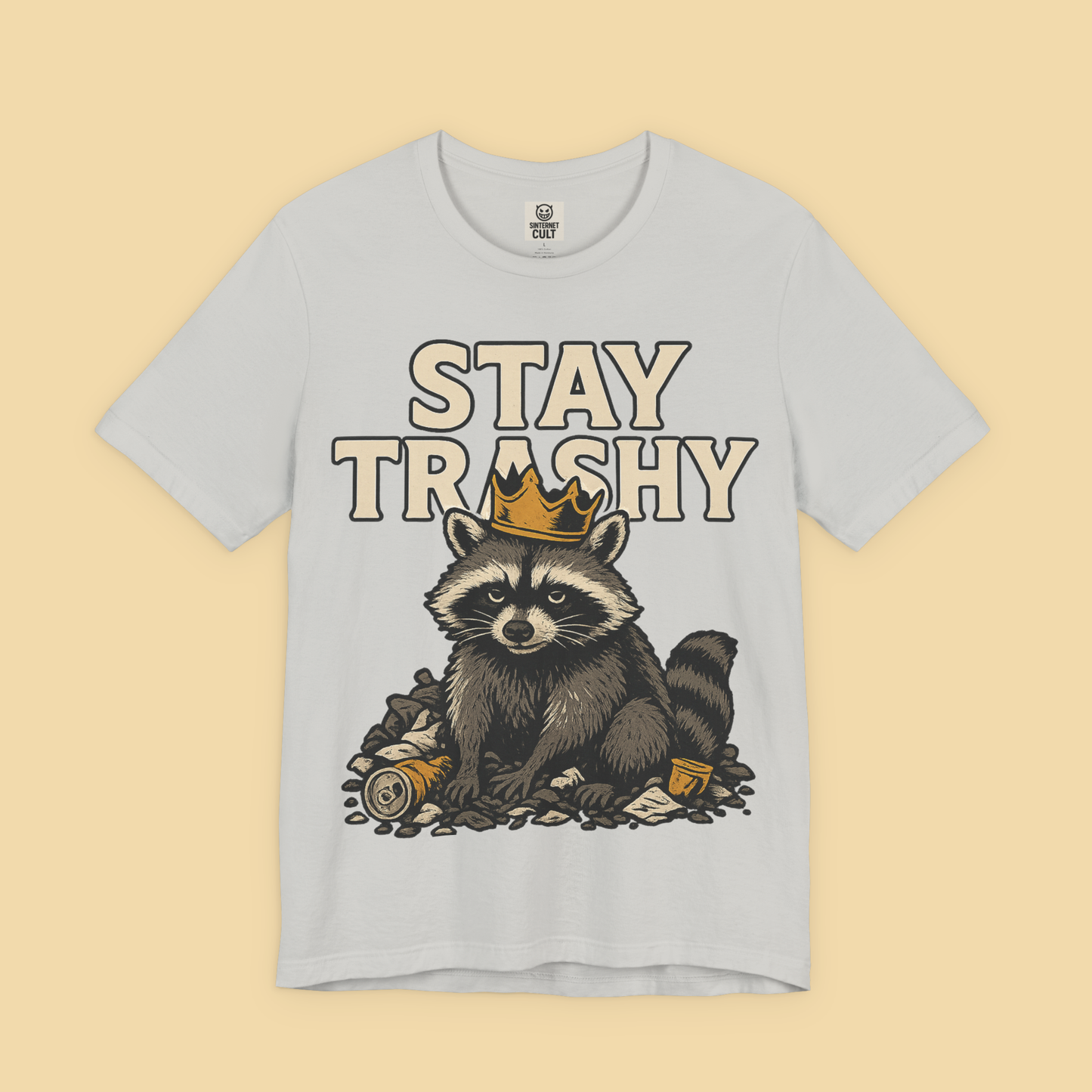 Raccoon King on a Throne of Trash Shirt