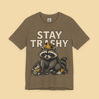 Raccoon King on a Throne of Trash Shirt