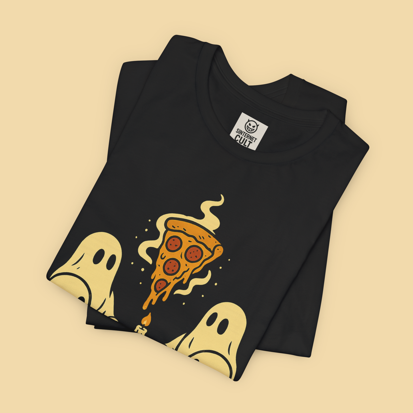Ghost Seance Conjuring Pizza Shirt