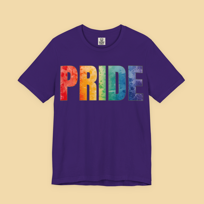 PRIDE Rainbow LGBTQ+ Block Letter Shirt