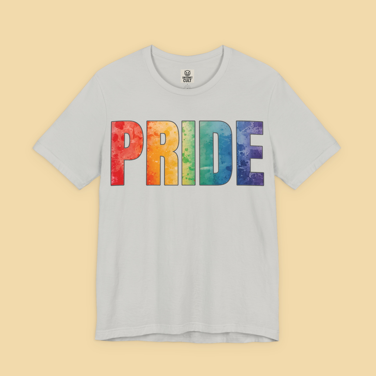 PRIDE Rainbow LGBTQ+ Block Letter Shirt