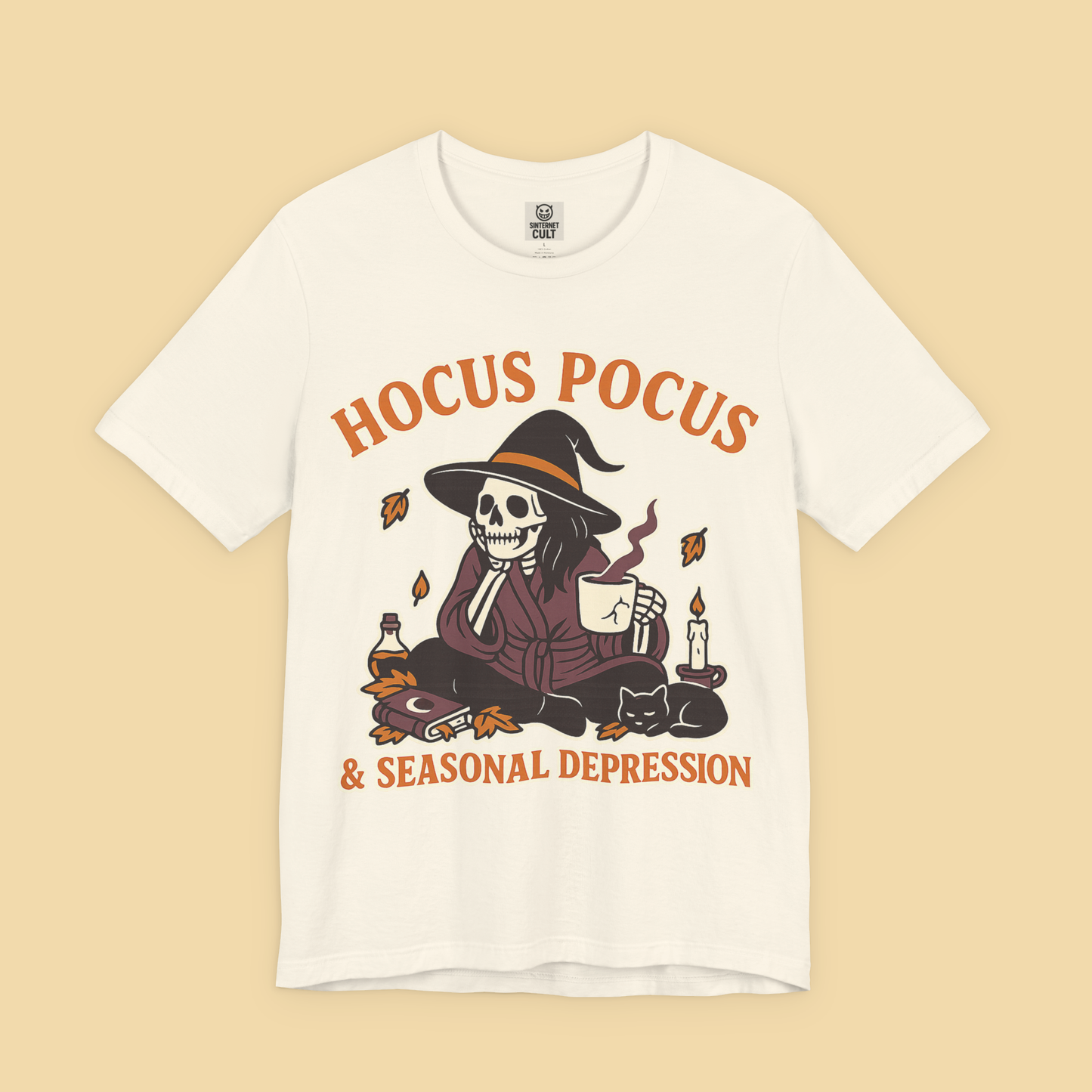 Hocus Pocus and Seasonal Depression Witch Skeleton Shirt