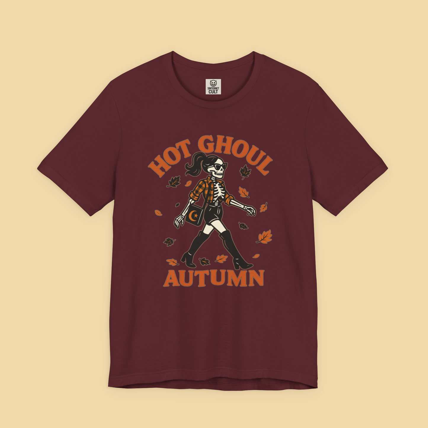 Hot Ghoul Autumn Skeleton Shirt