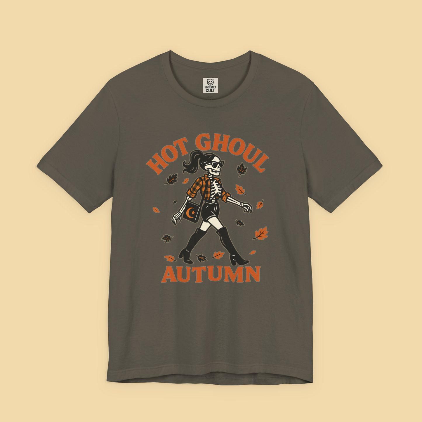 Hot Ghoul Autumn Skeleton Shirt