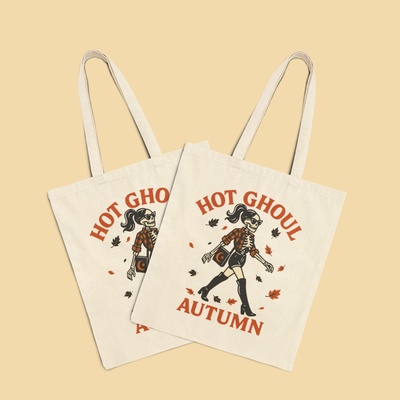 Hot Ghoul Autumn Double Sided Tote Bag