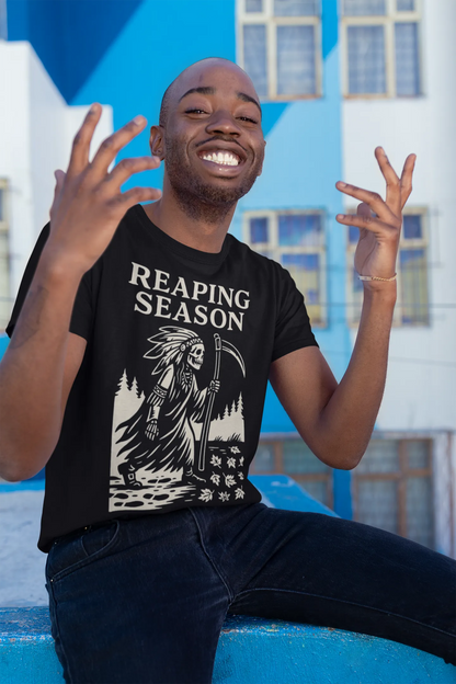 Reaping Season Native American Reaper Skeleton Fall Shirt